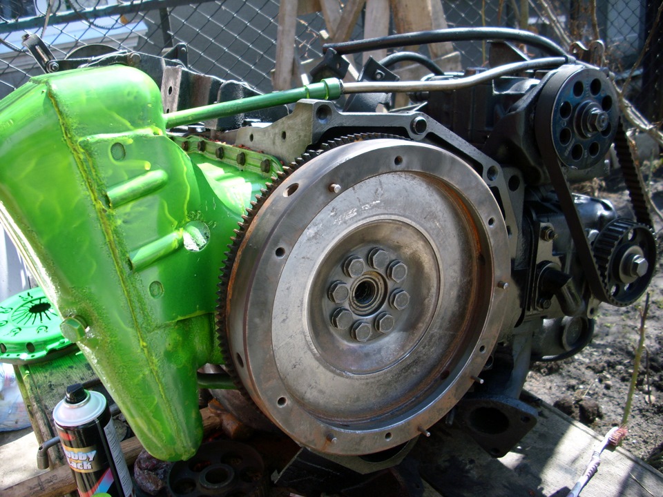 Покраска крышки клапанов и поддона — Volkswagen LT (1G), 2,4 л, 1992 ...