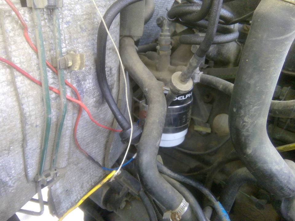 Подогрев топливного фильтра- номаком — Ford Transit (4G), 2,5 л, 1992 ...