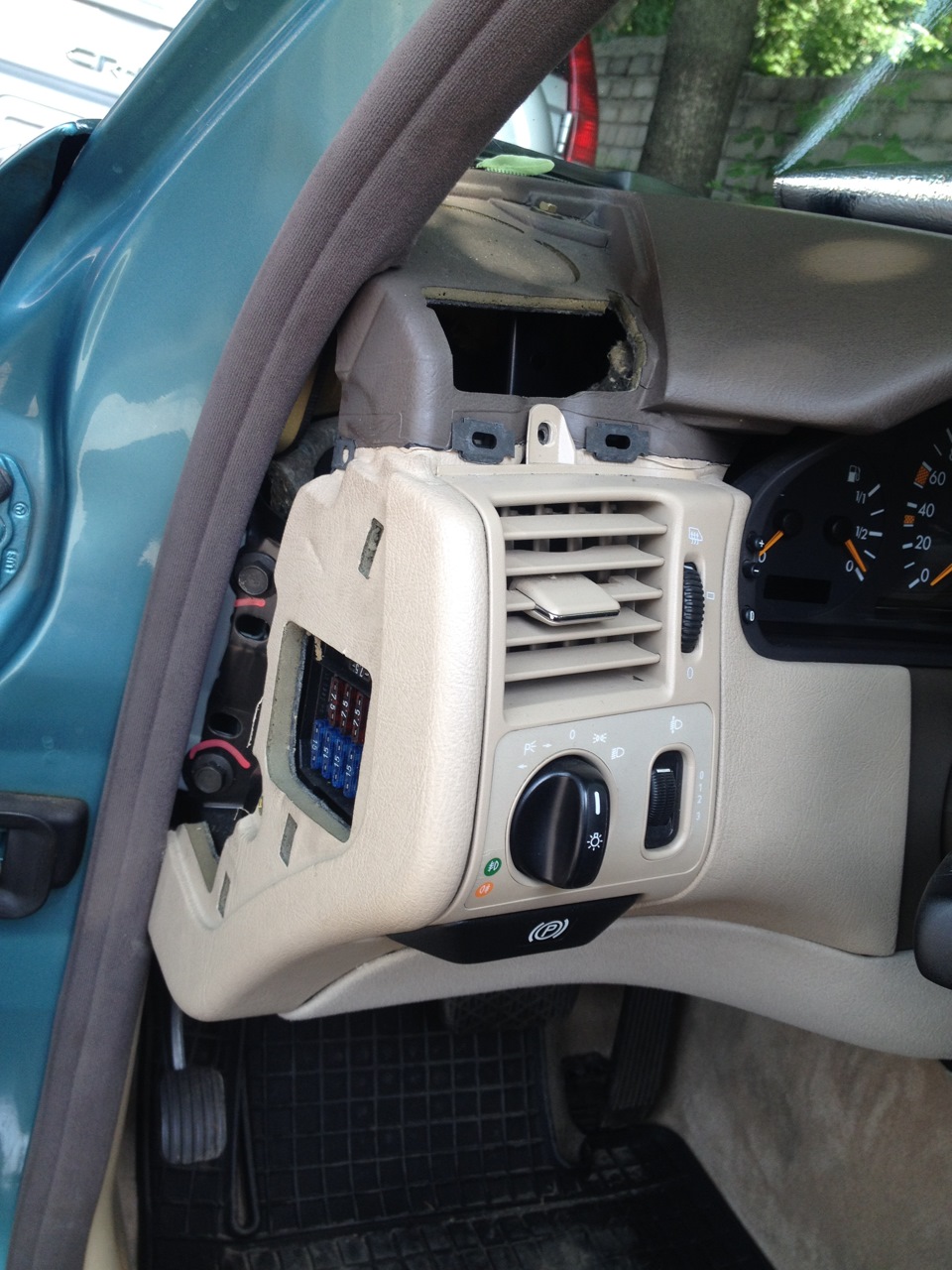 Кольца в приборку — Mercedes-Benz E-class (W210), 2,3 л, 1996 года ...