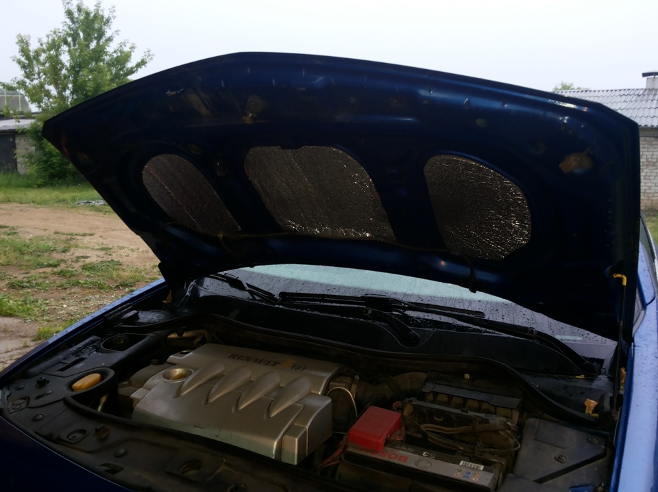 Запись № 40. Шумоизоляция капота. — Renault Megane II, 1,6 л, 2007 года ...