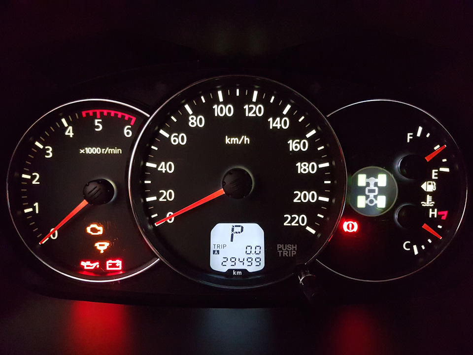 Белая подсветка. — Mitsubishi Pajero Sport (2G)