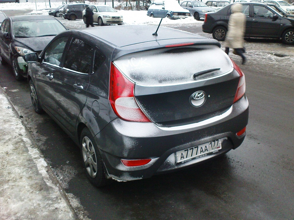 Посторонний звук при торможении. — Hyundai Solaris Hatchback, 1,4 л ...
