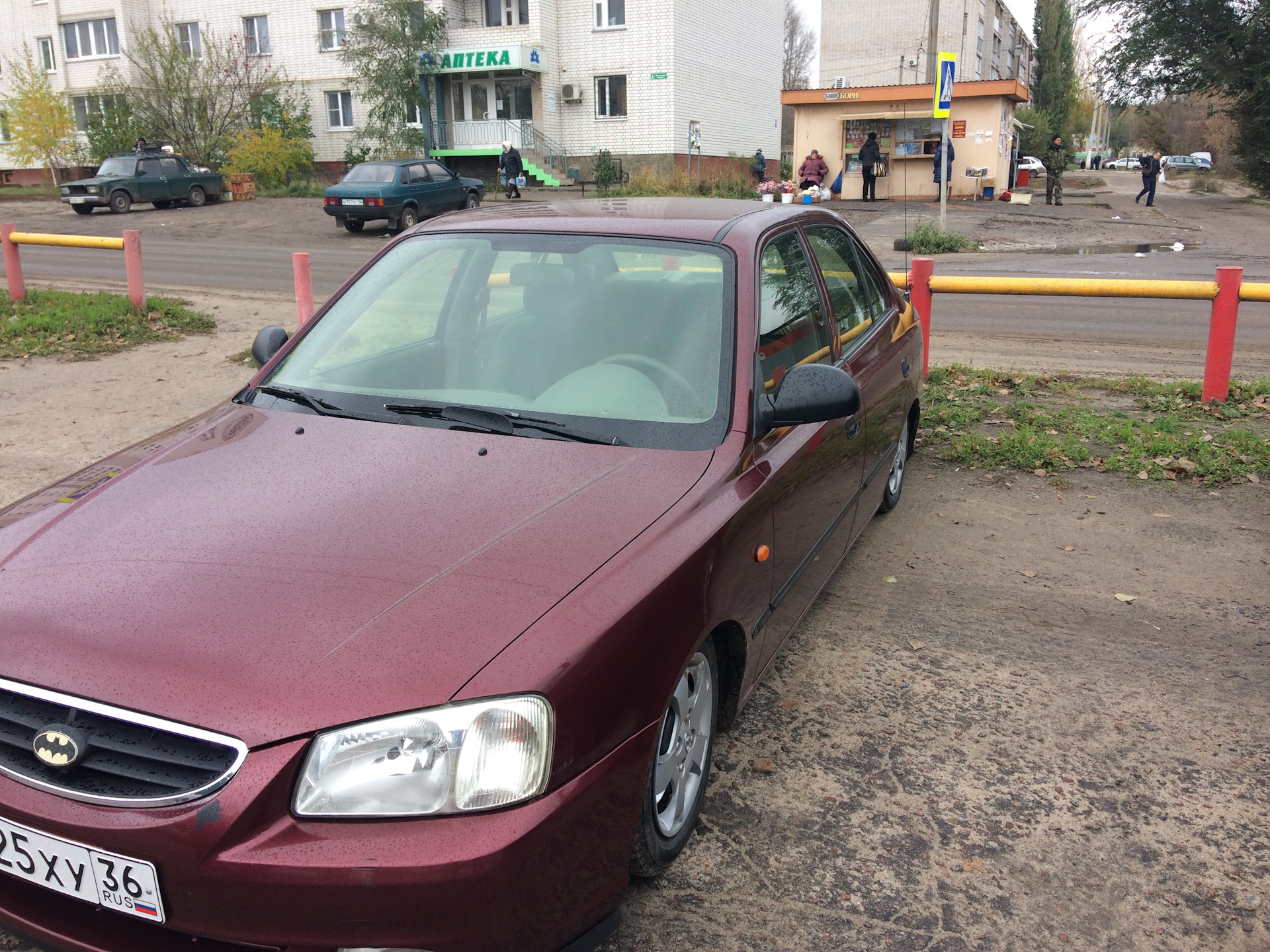 Зеленая атермальная пленка — Hyundai Accent (2G), 1,5 л, 2008 года ...