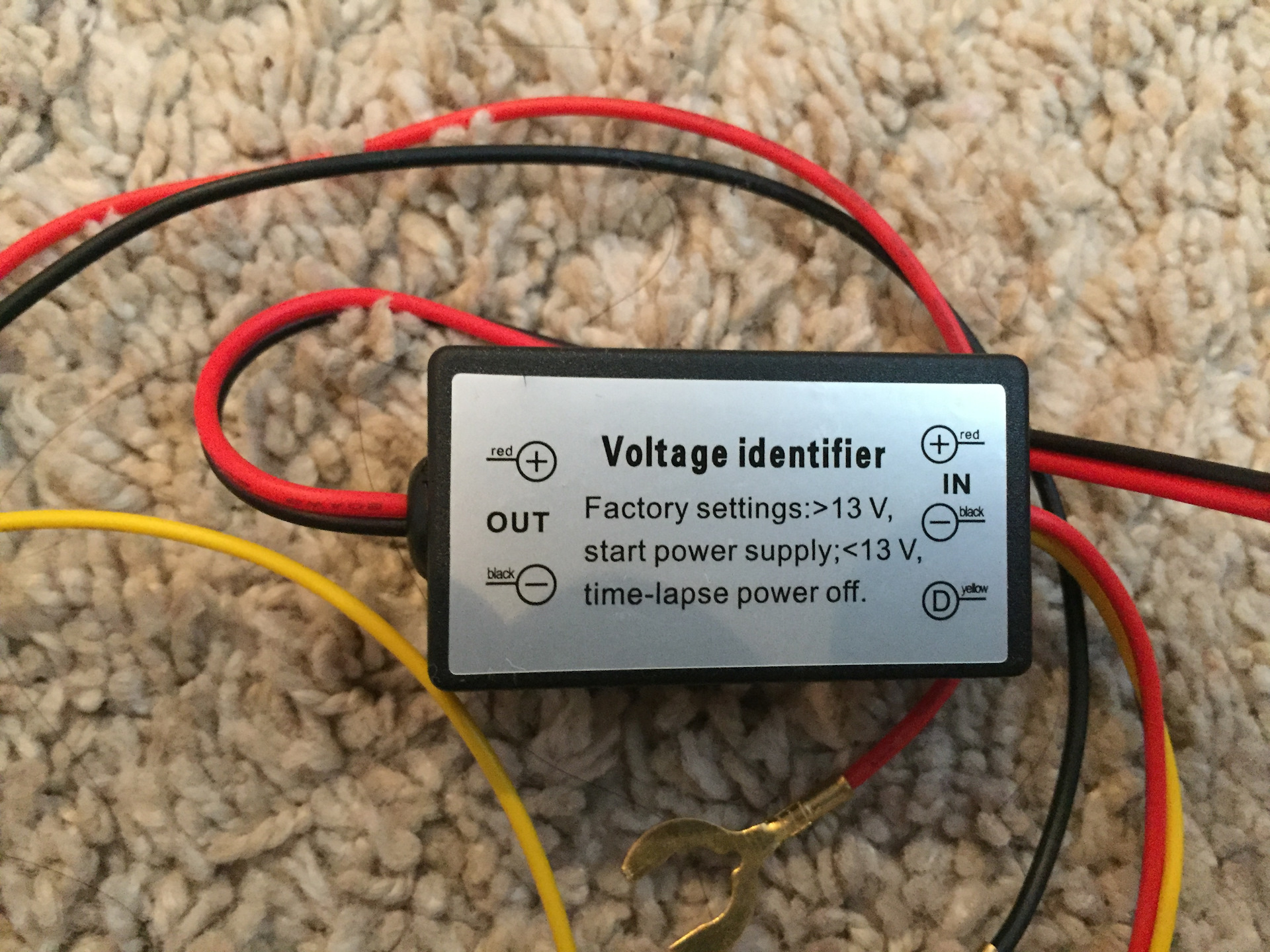 Voltage identifier схема подключения