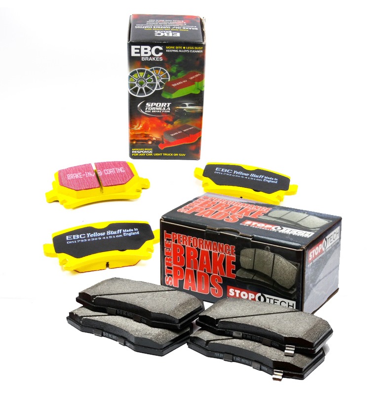 Замена колодок. Stoptech vs EBC yellow — Subaru Impreza WRX STI (GD), 2,5 л, 2005 года