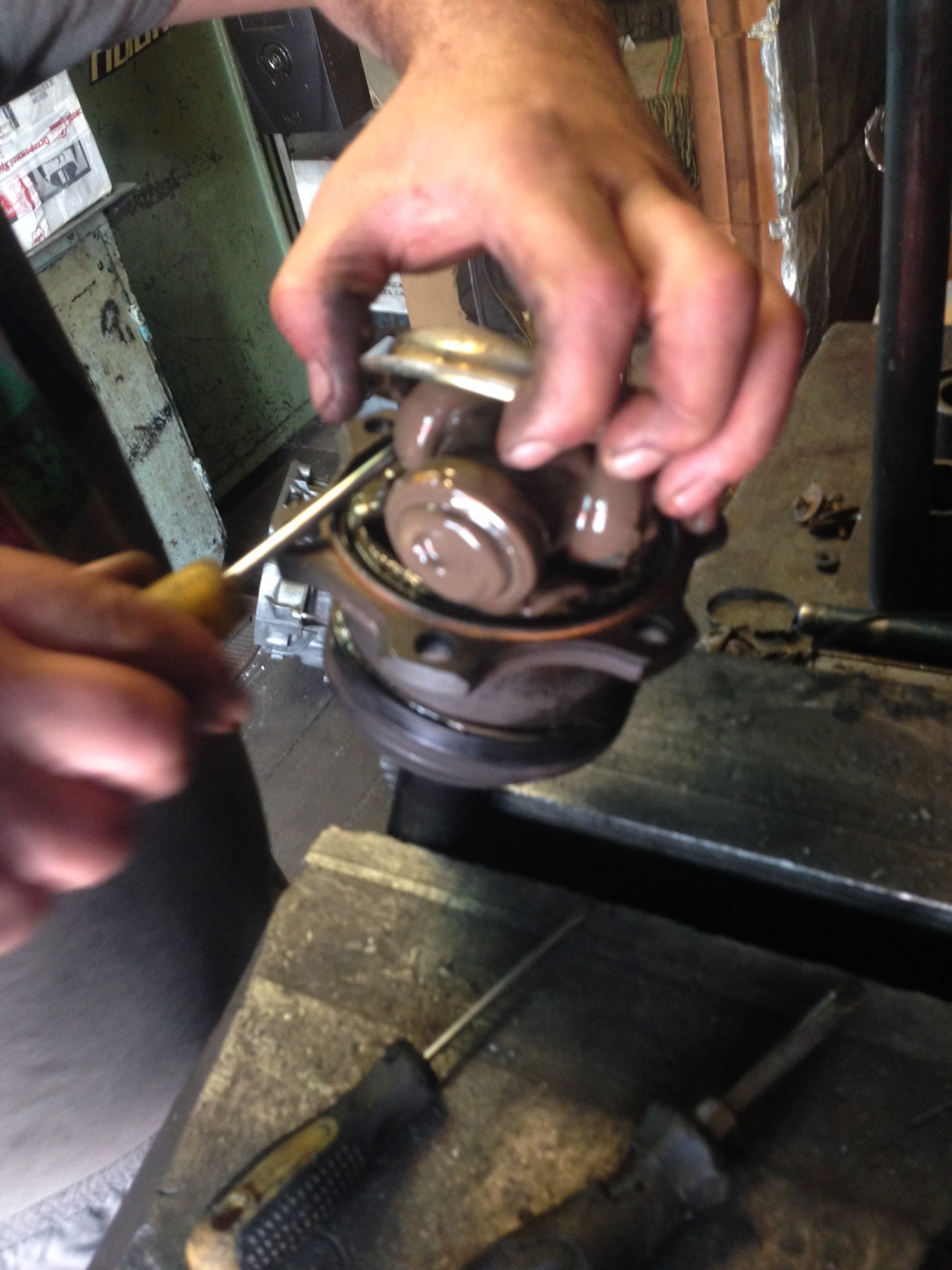 Сцепление, корзина, выжимной, передние внутренние гранаты, передняя ...