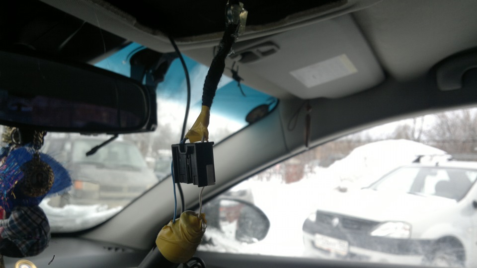 Видеорегистратор КАРКАМ QX2 и подключение его к плафону освещения ...