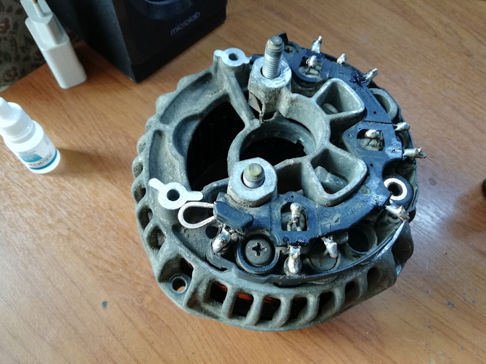 Пропаянный диодный мост — Opel Vectra C