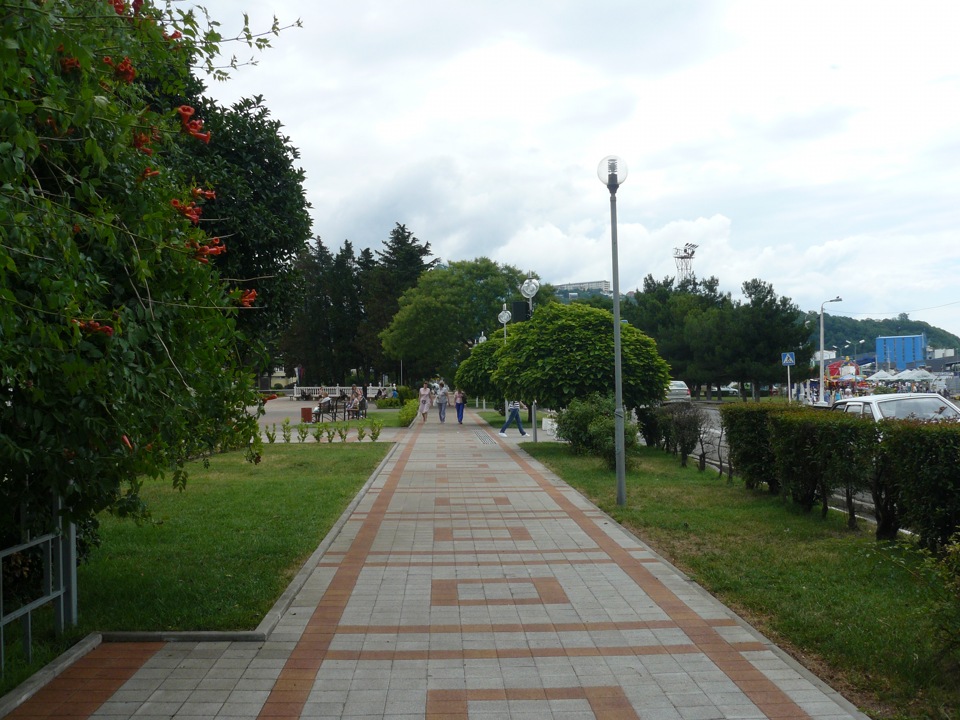 Туапсе набережная центрального пляжа