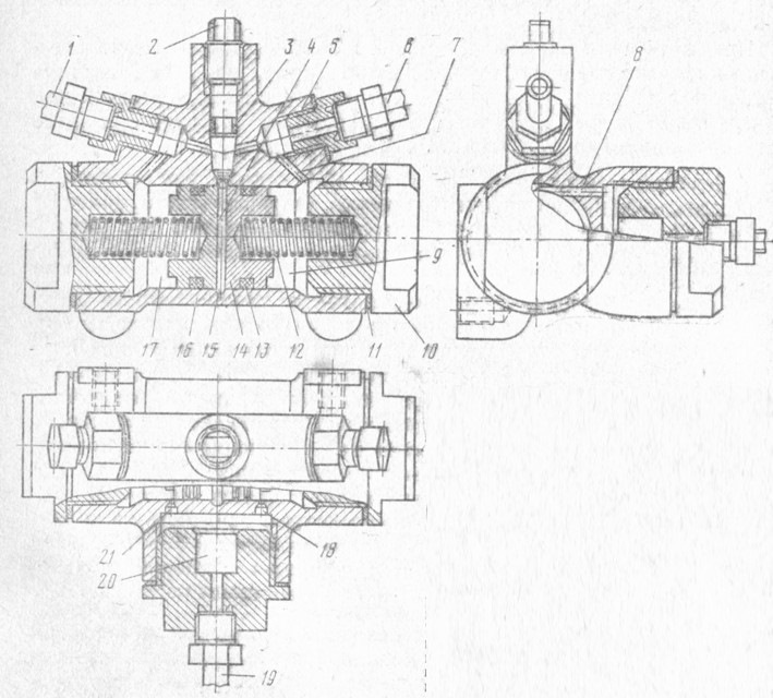 Делитель тормозов газ 24 схема