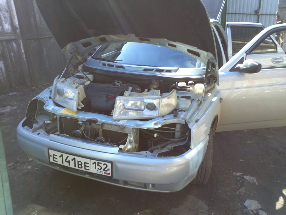 Фары киржач не такие уж и плохие=) — Lada 21124, 1,6 л, 2007 года ...