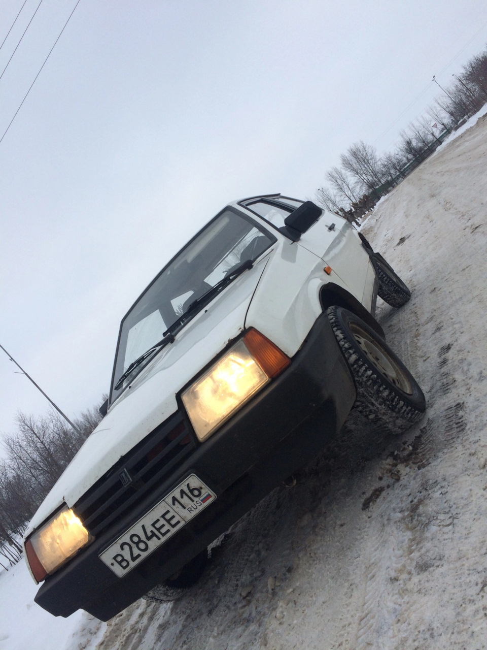 Мой первый выезд зимой — Lada 21083, 1,5 л, 1987 года | покатушки | DRIVE2