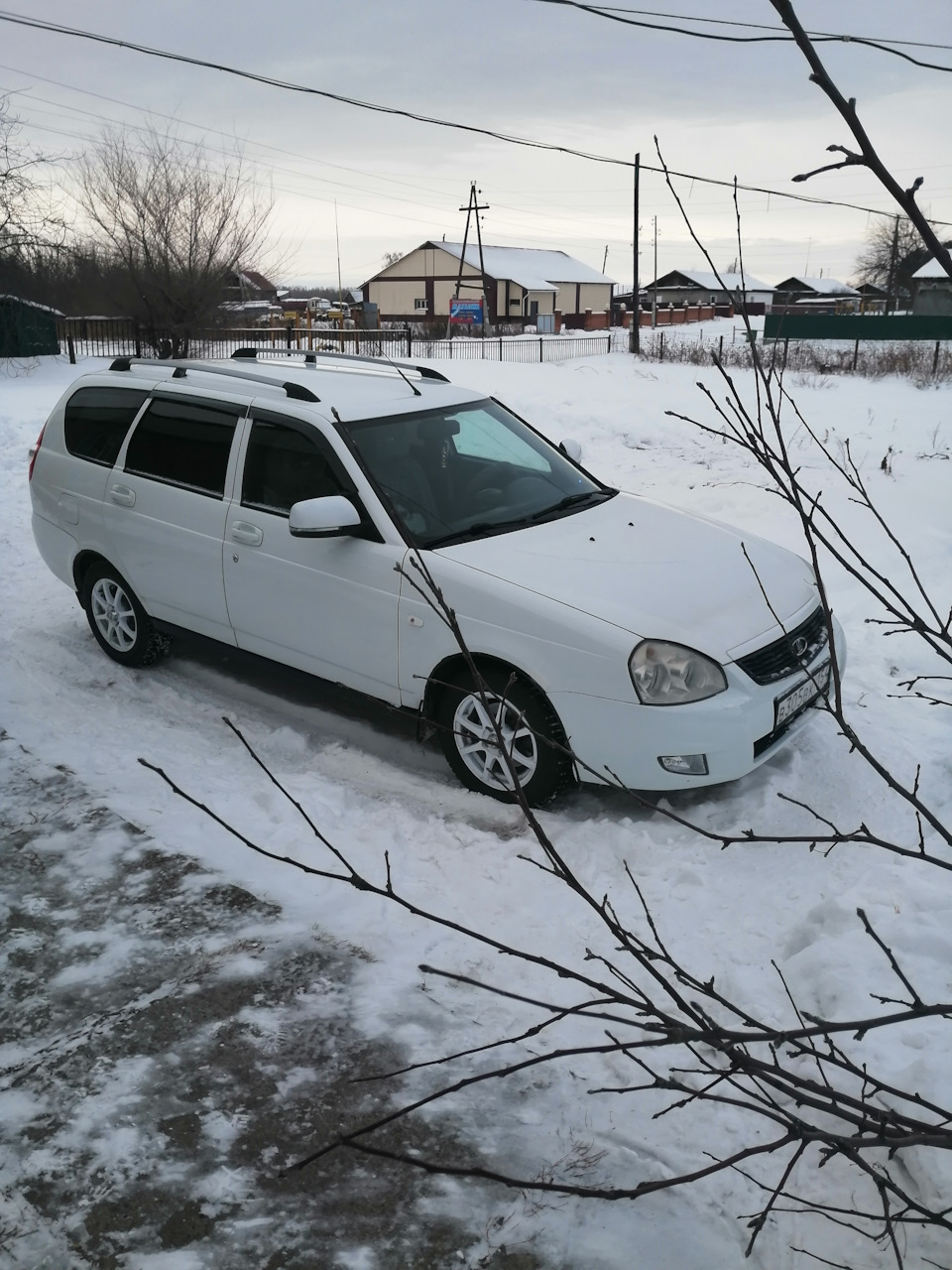 Опять зима. — Lada Приора универсал, 1,6 л, 2011 года | колёсные диски |  DRIVE2