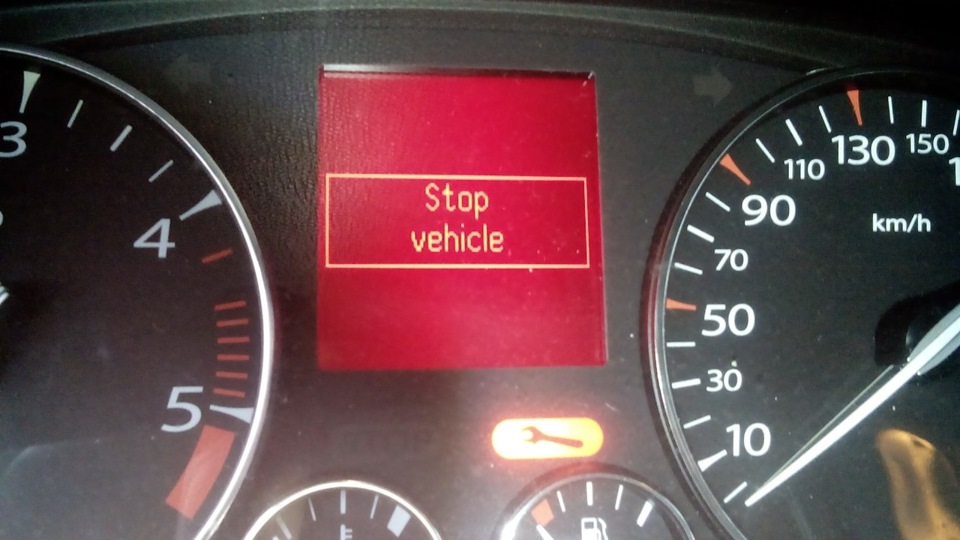 stop vehicle рено сценик 3