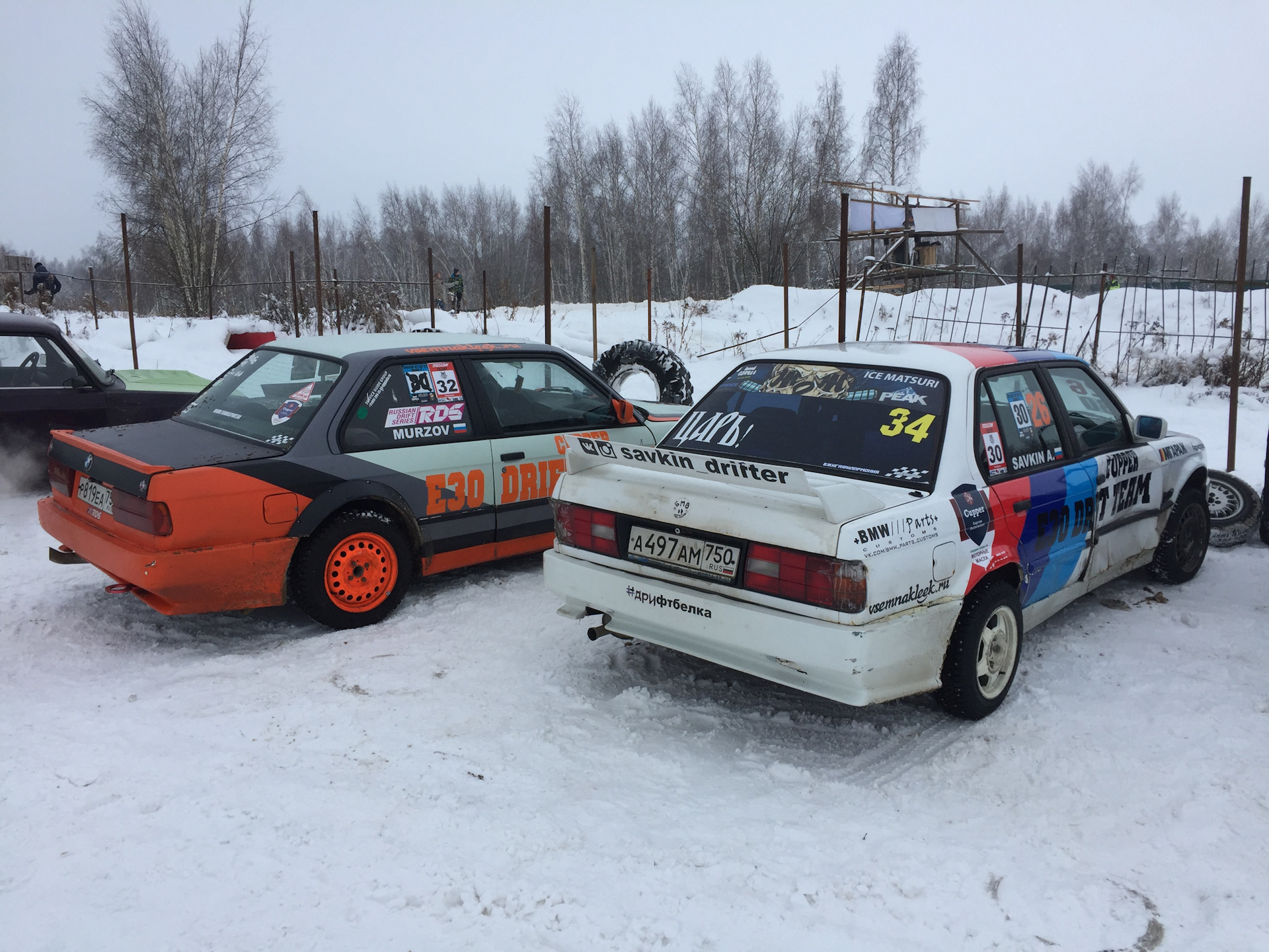 Moscow Drift Wars и Ice Drift Fast cars Dmitrov или 2 дня отжига в Дмитрове.  — BMW 3 series (E30), 1,8 л, 1989 года | соревнования | DRIVE2