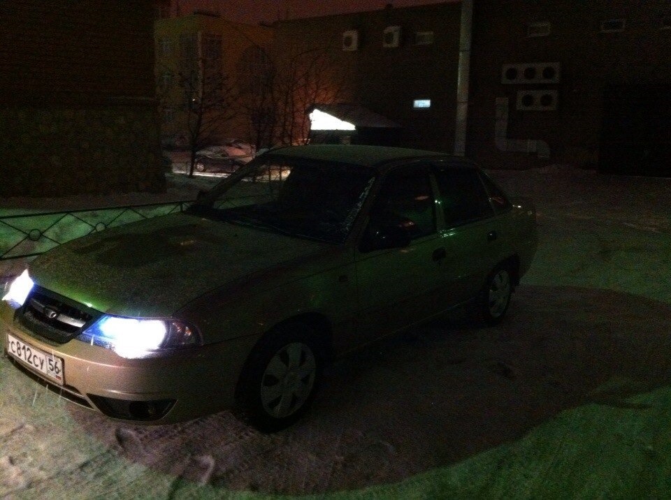 все таки сделал оранжевые габариты. — Daewoo Nexia (N150), 1,5 л, 2011 ...