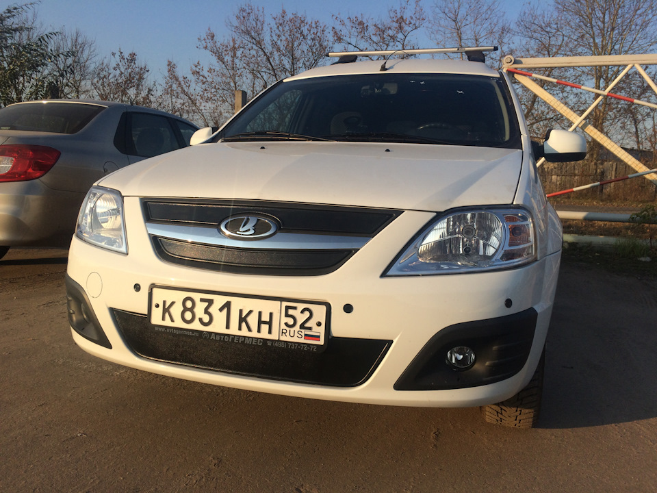 Загородился на зиму — Lada Ларгус, 1,6 л, 2015 года | аксессуары | DRIVE2