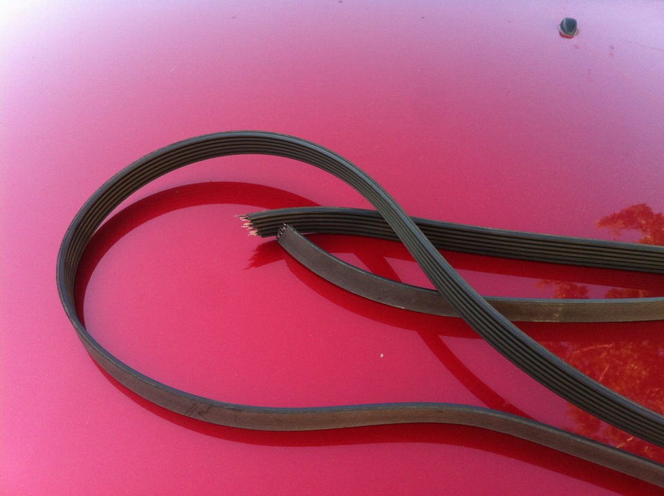 ремень генератора — Mitsubishi Outlander XL, 2,4 л, 2007 года | поломка ...