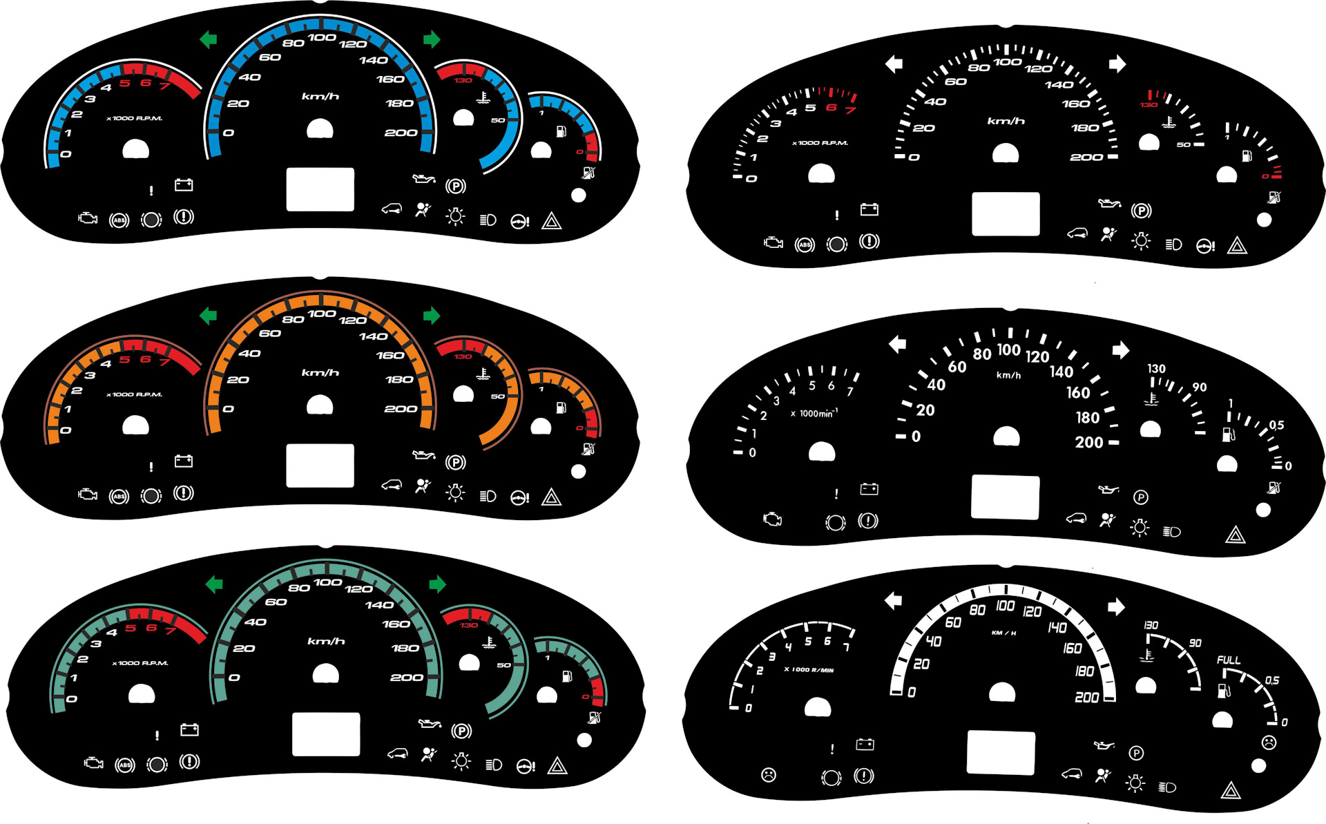 Панель изображения. Шкалы для приборной панели Калина. Шкалы щитка приборов Приора. Шкала приборов Калина 1. Шкалы приборов ВАЗ 2170.