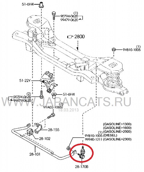 Mazda 3 амортизаторы задние замена