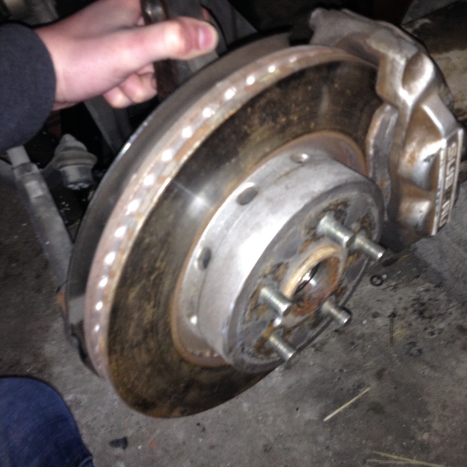 Замена тормозов на 4 поршня — Subaru Forester (SF), 2 л, 1997 года ...