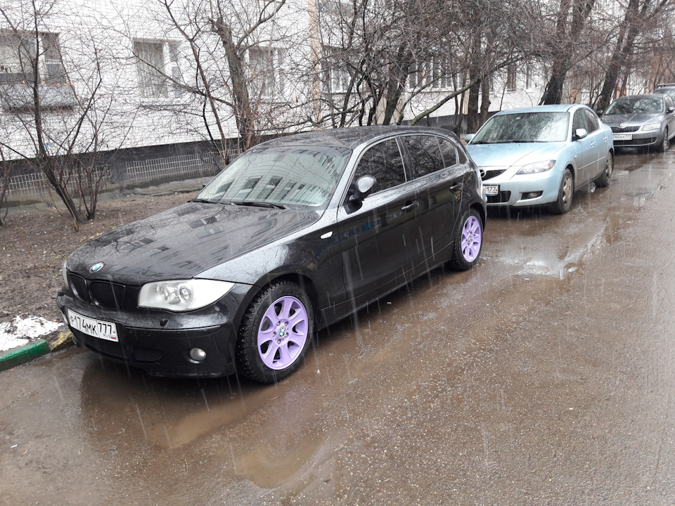 Диски в новый цвет — BMW 1 series (E81/E87), 2 л, 2007 года | стайлинг ...