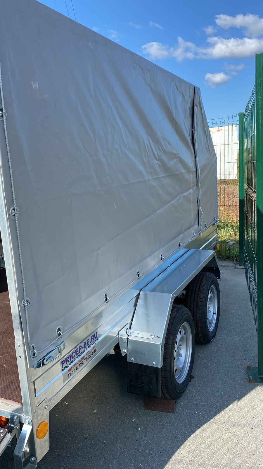 Прицеп на TOYOTA Land Cruiser Prado.Саранский прицеп. Двух осный прицеп ...