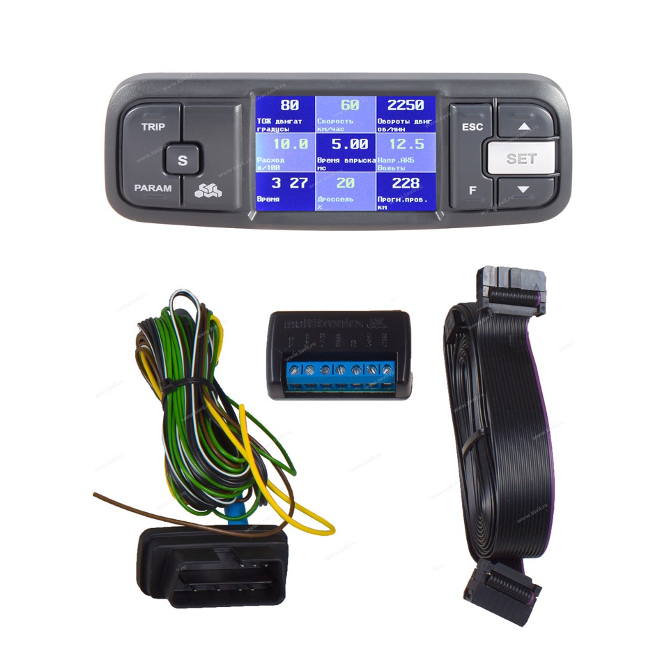 Колодка мультитроникс obd 2 для vc730 tc740 серая для подключения бортового компьютера multitronics