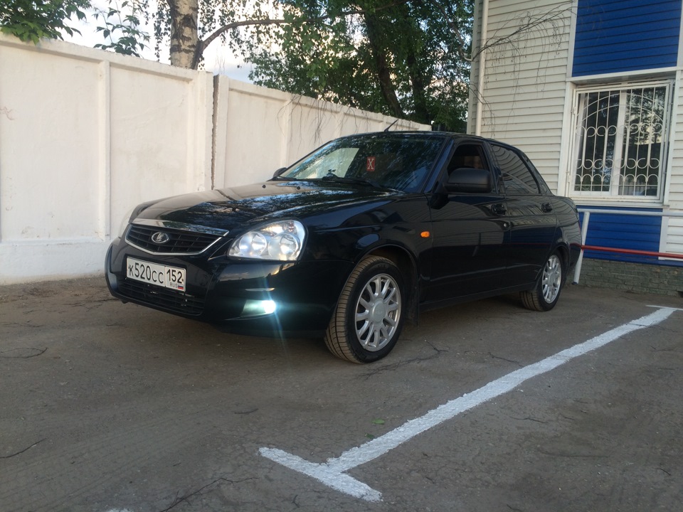 ПТФ Бош и Ксенон Sho-me 5к — Lada Приора седан, 1,6 л, 2013 года ...