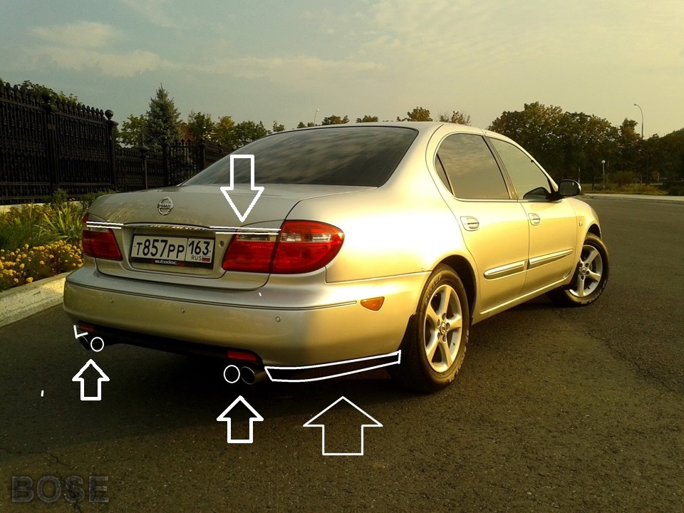 Твин-би выхлоп — Nissan Maxima QX (A33), 3 л, 2000 года | тюнинг | DRIVE2