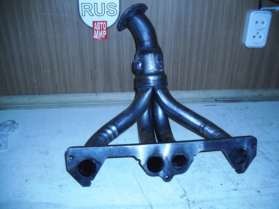 Замена катколлектора на приёмную трубу 4-1 — Lada 2115, 1,6 л, 2009 ...