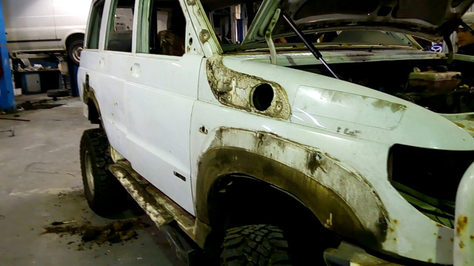 Красим Раптором. ч.1 Разбираем машину. — УАЗ Patriot, 2,7 л, 2011 года ...