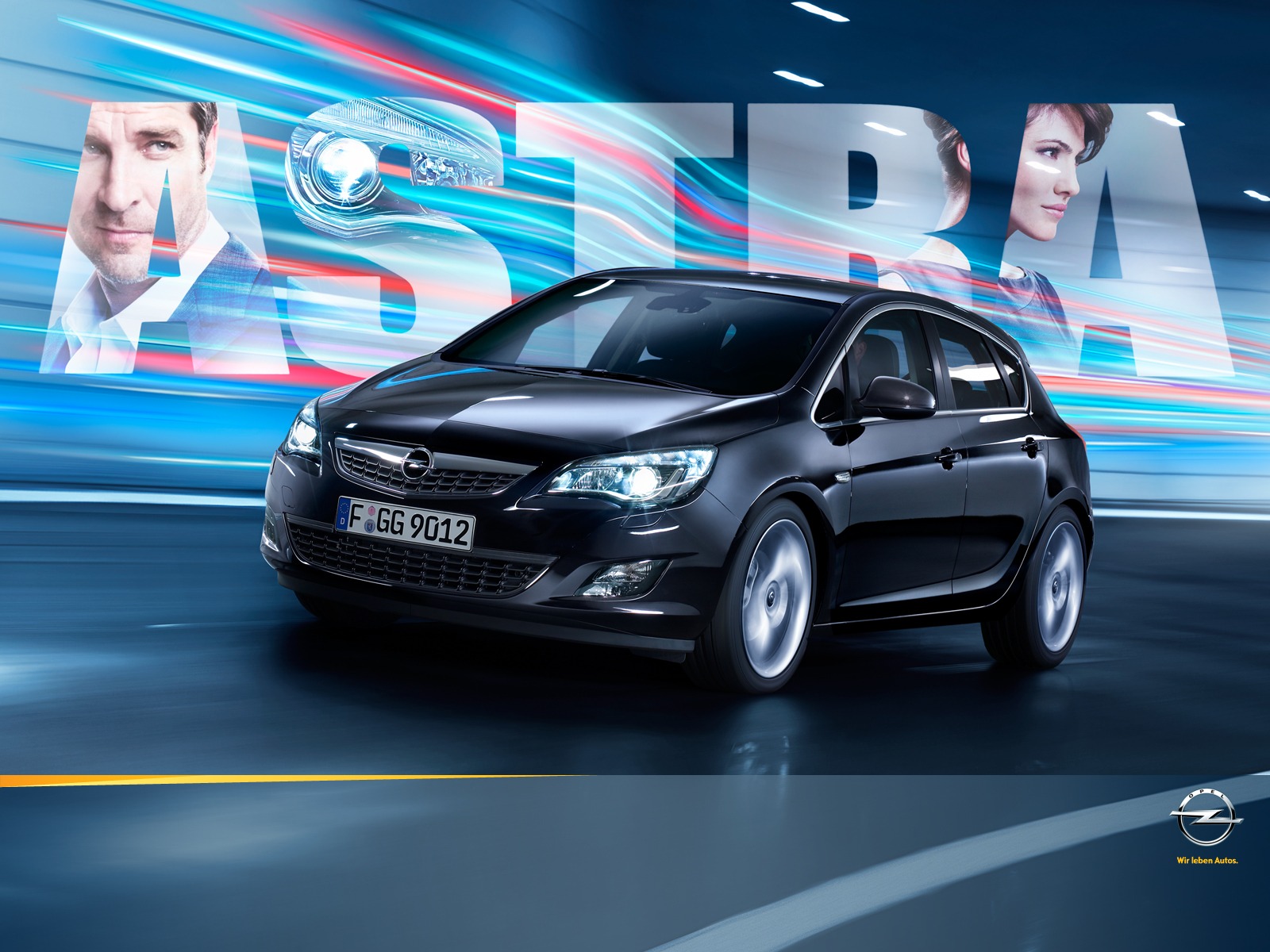 Opel Astra закат бесплатно