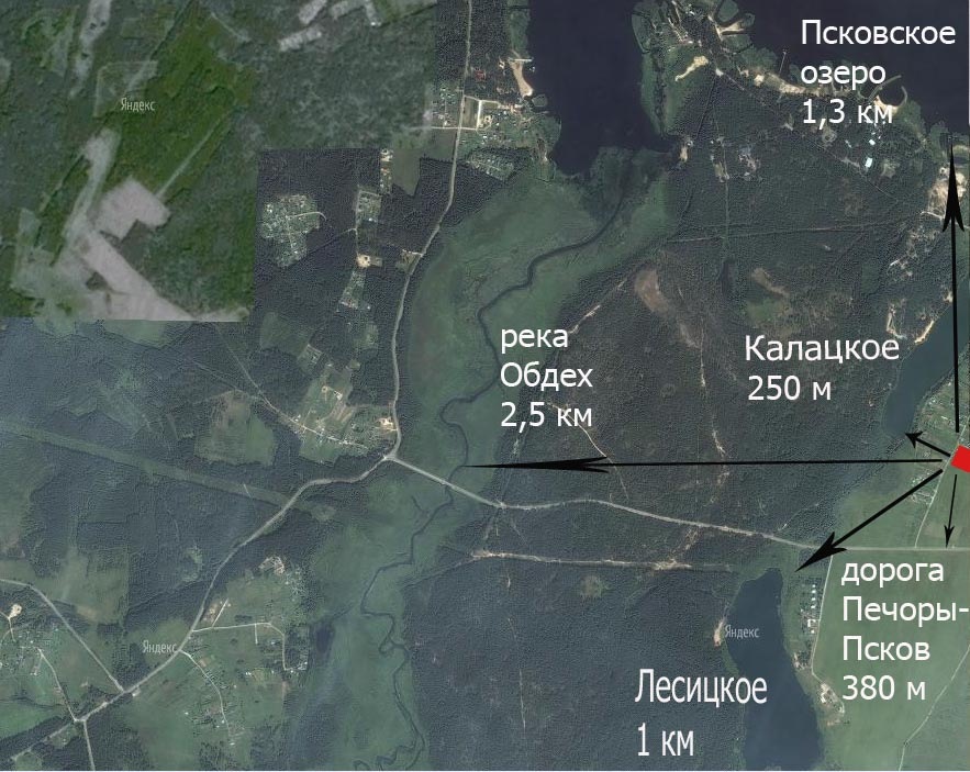 Карта псковского озера подробная