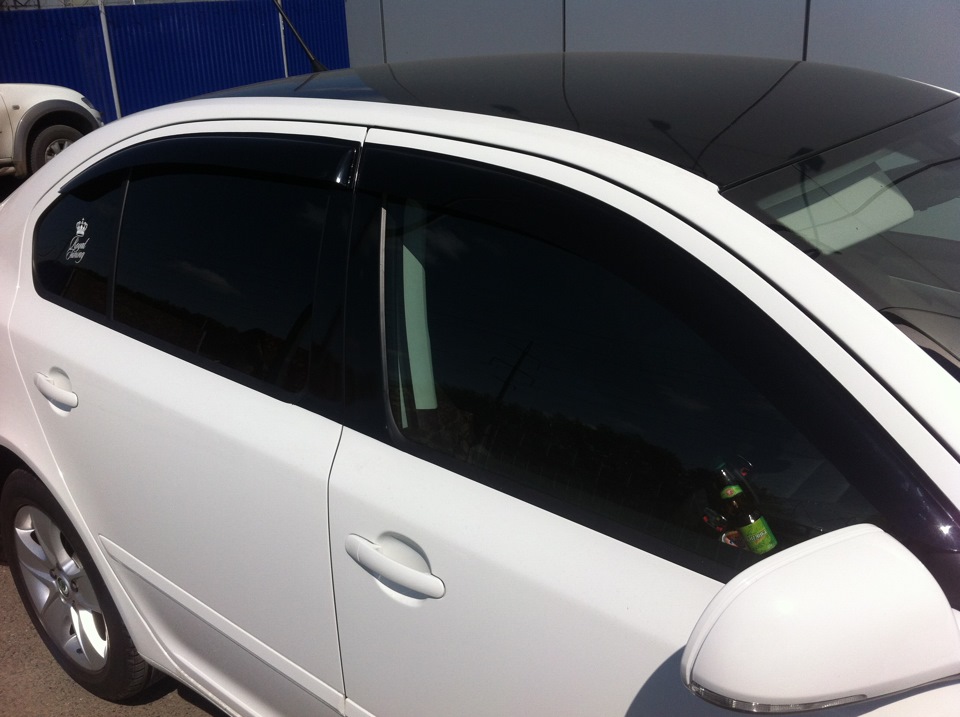 Ветровики на окна — Skoda Octavia A5 Mk2, 1,6 л, 2012 года | стайлинг ...