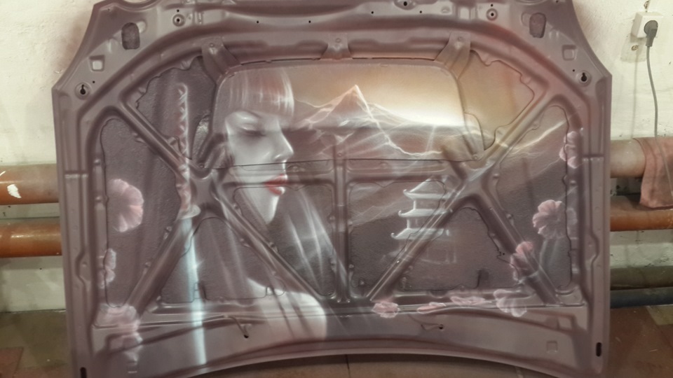 Аэрография под капотом — Toyota Aristo (II), 3 л, 1998 года | стайлинг ...