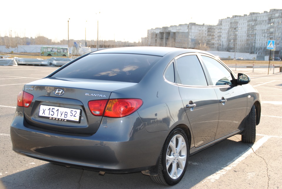 Нд 4. Хендай Элантра 2007 r17. Hyundai Elantra 2009 зад.