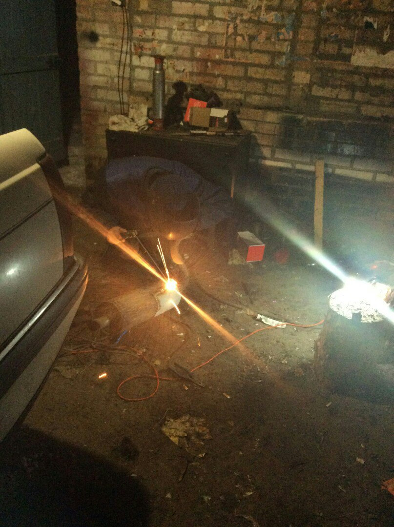 Стронгер вместо катализатора. Ремонт глушителя — Opel Omega A, 2 л ...