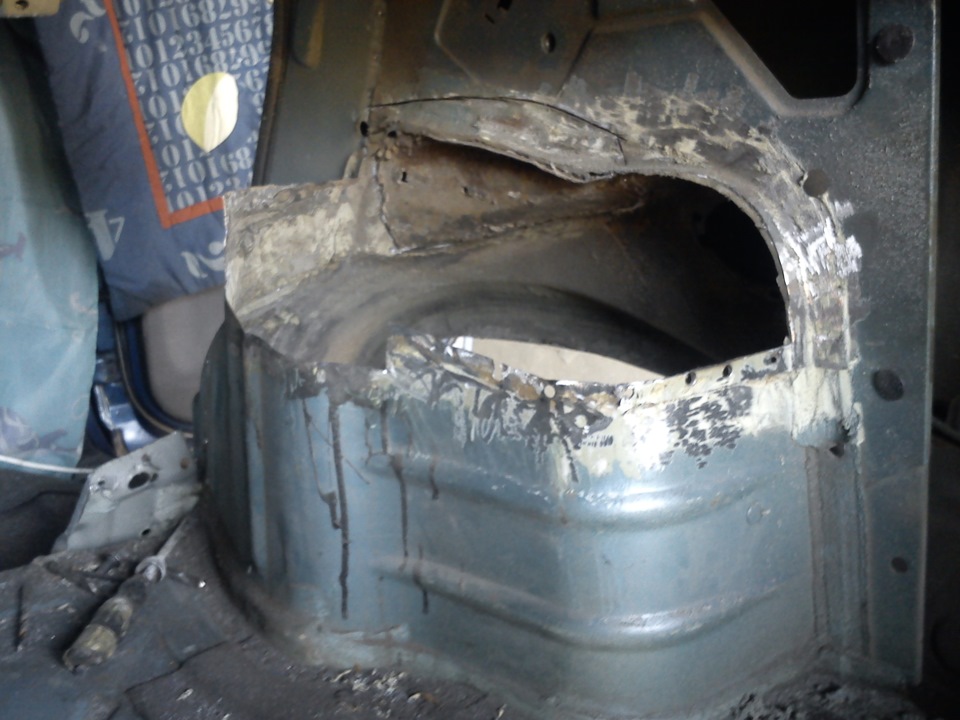 Ремонт задних колесных арок (часть 2) — Daewoo Nubira I, 1,6 л, 1998 ...