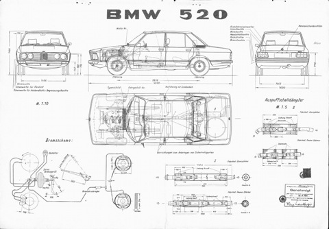 Чертеж геометрии bmw е61 Блог сообщества BMW E12 Club - DRIVE2