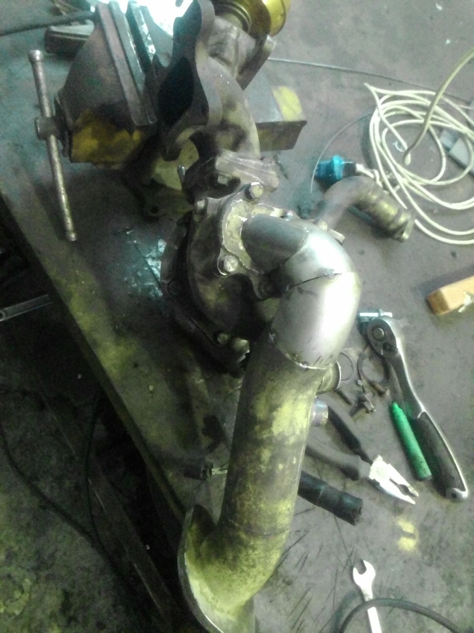 downpipe и как извлечь обломанный ABC сенсор. — Honda Civic 4D (8G), 1 ...