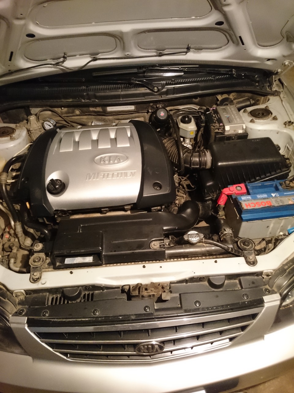 Очередное ТО и замена прокладки клапанной крышки! — KIA Spectra, 1,6 л ...