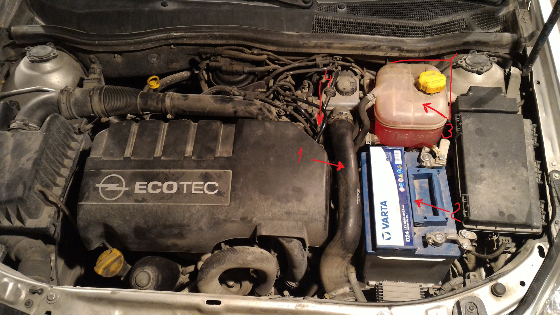 Аккумулятор для Opel Astra H дизель 1.3 (90 л.с.) рестайлинг 2006-2014