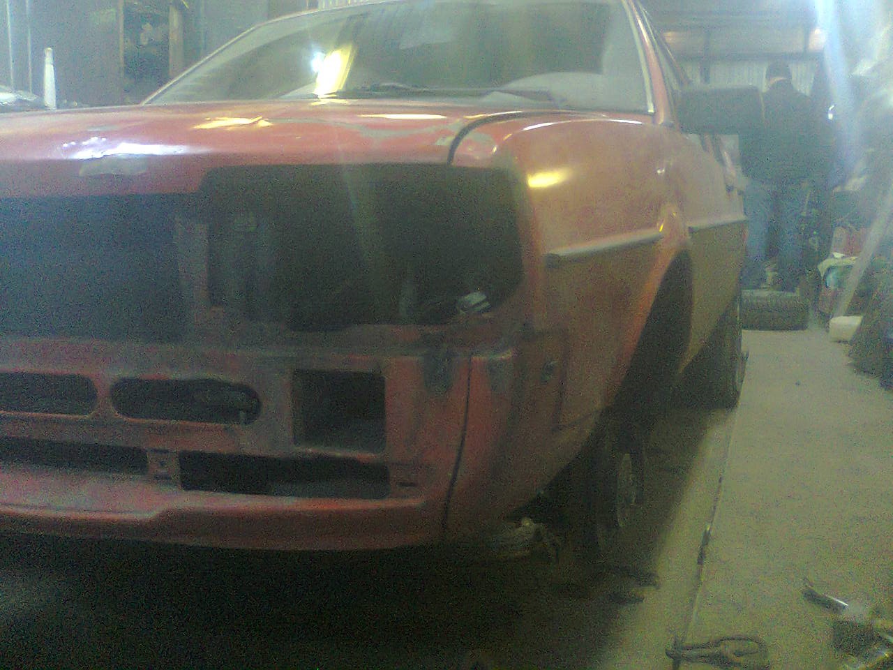 Вытяжка кузова после удара. — Volkswagen Passat B2, 1,6 л, 1984 года ...