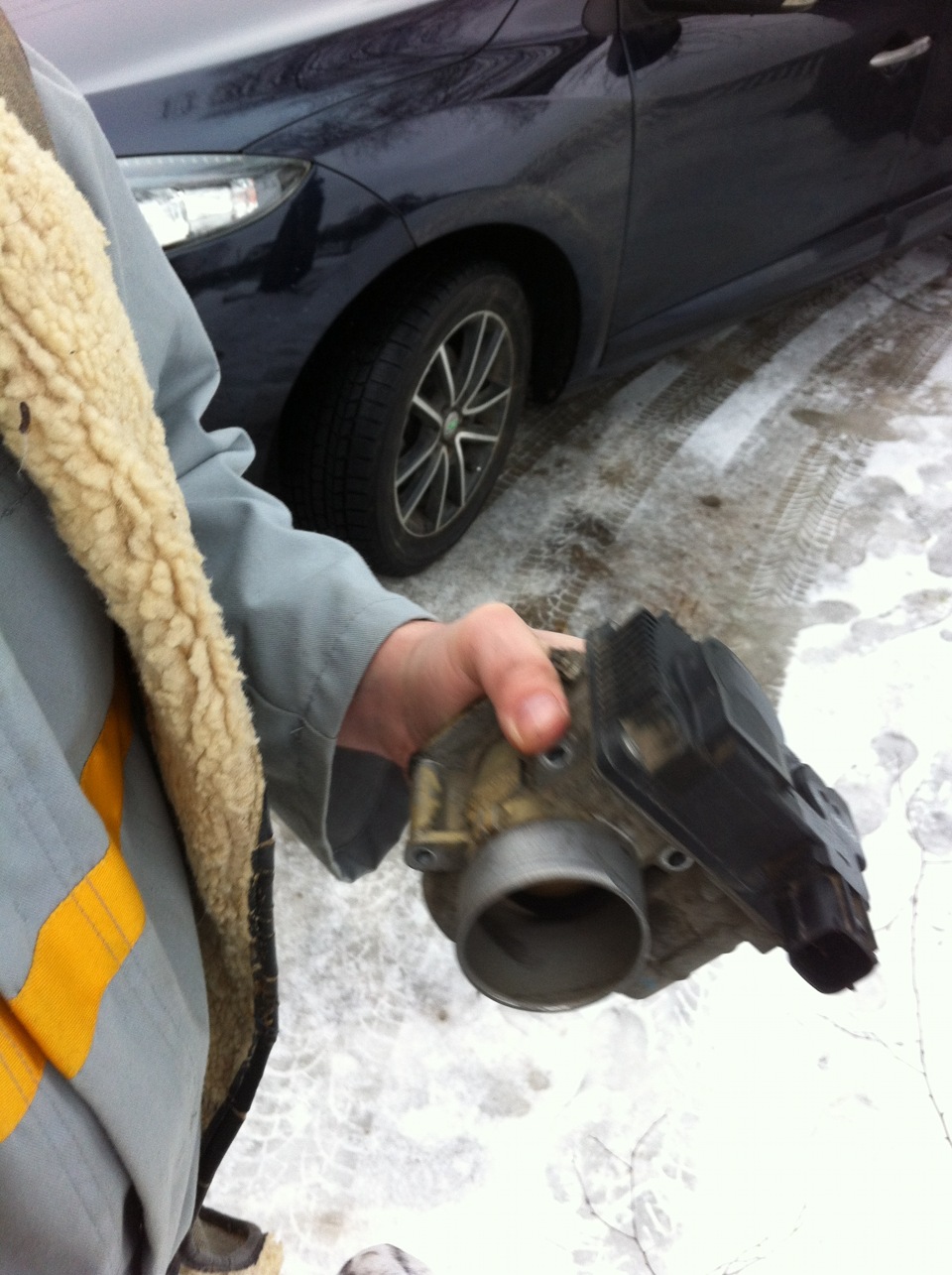 Чистка дроссельной заслонки — Nissan Almera II (N16), 1,5 л, 2005 года ...