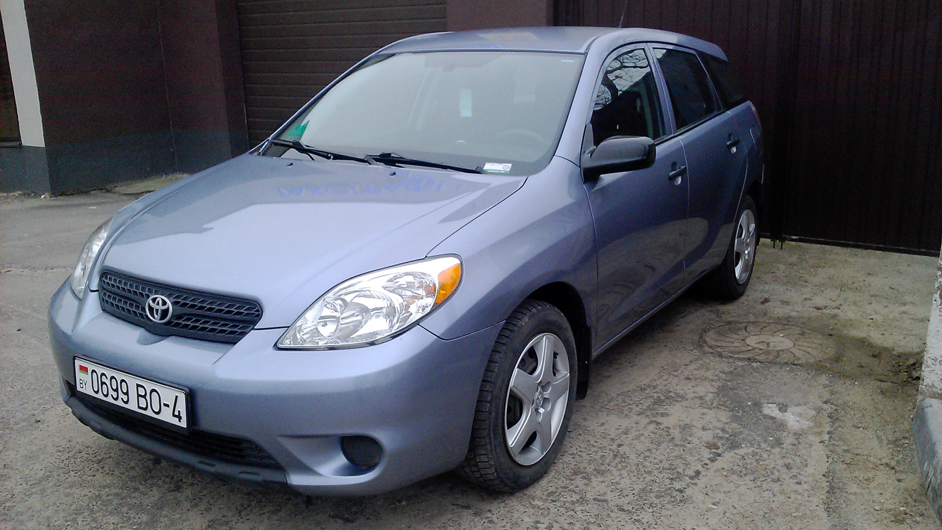 Toyota Matrix (1G) 1.8 бензиновый 2007 | серо голубой металлик на DRIVE2
