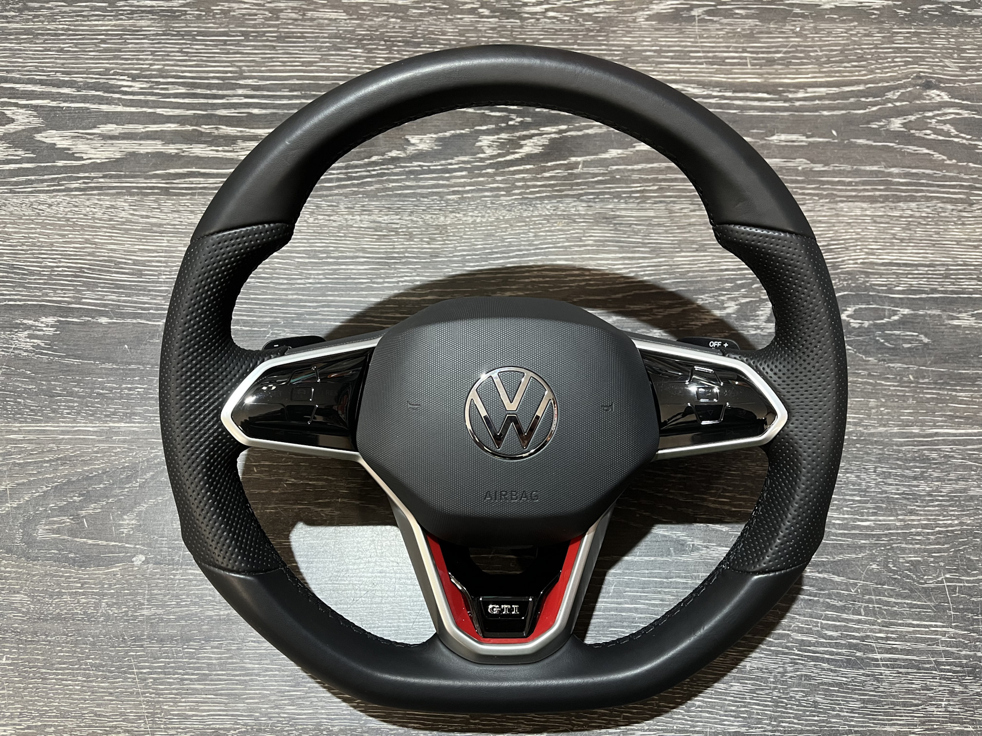Спорт руль VW Golf8 GTI лепестки — =VAG-LIQUID= на DRIVE2