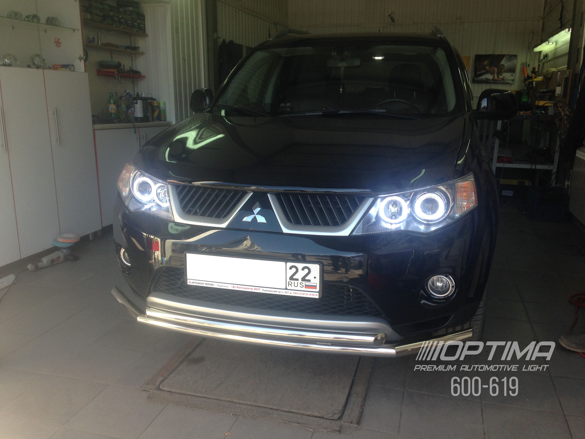 Mitsubishi Outlander XL — Комплексный тюнинг фар — Optima22 на DRIVE2