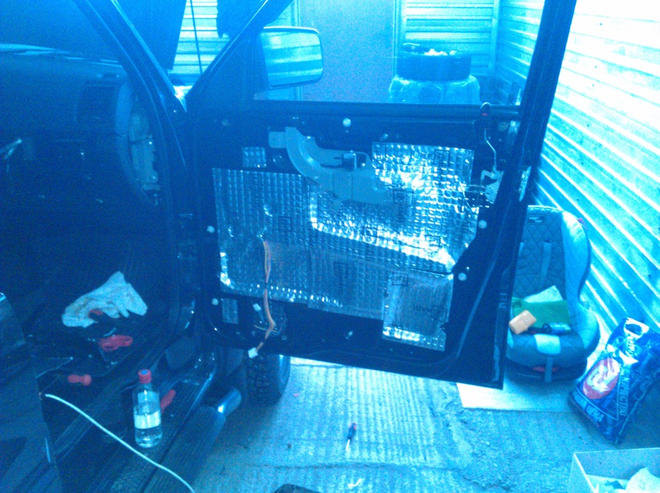 Полная шумоизоляция УАЗ Патриот с панелью ч.4 Двери — DRIVE2