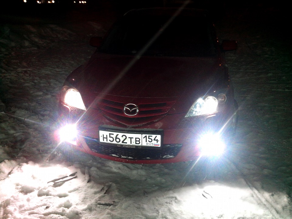 Ксенон в туманках и ближнем свете! — Mazda 3 (1G) BK, 2 л, 2005 года ...